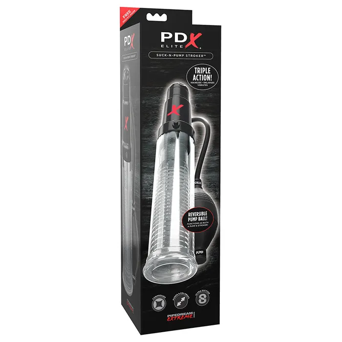 Male Sex Toys Nalpac PDX Elite SuckNPump Vibrating Penis Pump Stroker Clear Male Sex Toys Nalpac PDX Elite SuckNPump Vibrating Penis Pump Stroker Clear