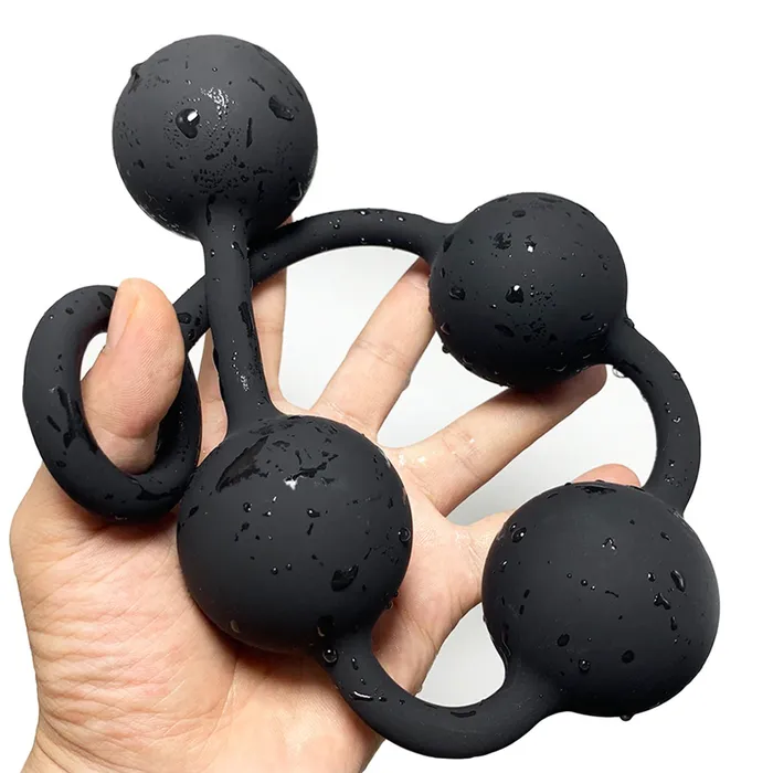 EVEs SECRETS Anal Super Huge Anal Beads in Black Color Anal Dilators in Three Sizes EVEs SECRETS Anal Super Huge Anal Beads in Black Color Anal Dilators in Three Sizes