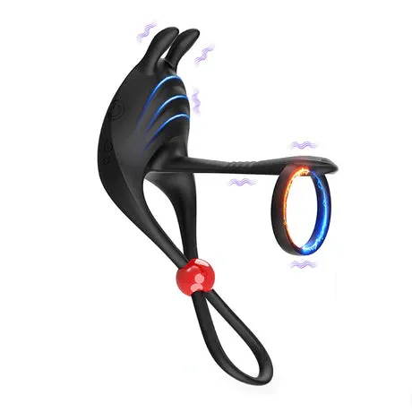 Silicone Vibrating Cock Ring with Remote Control Adjustable Design for Ultimate Pleasure Scandals Male Sex Toys
