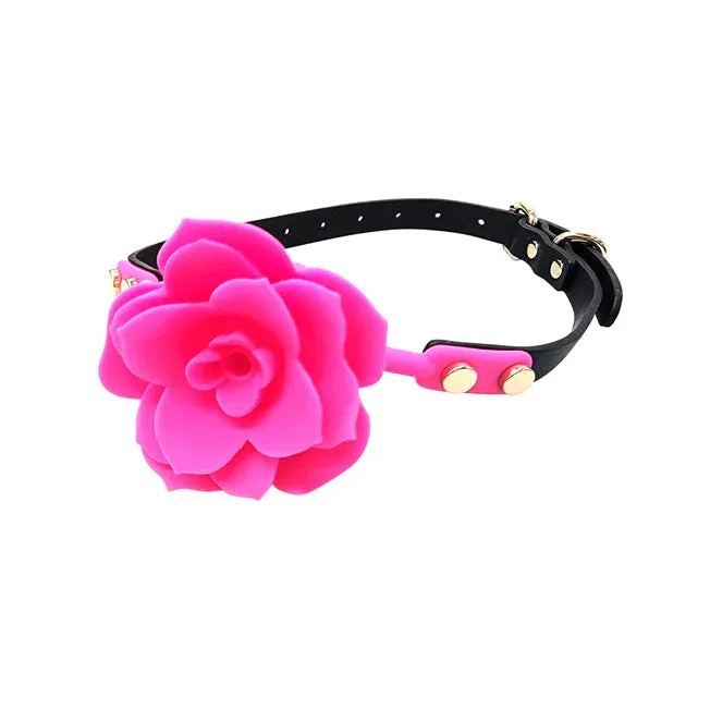 Vibrators Plesur Plesur Breathable Flower Ball Gag Pink