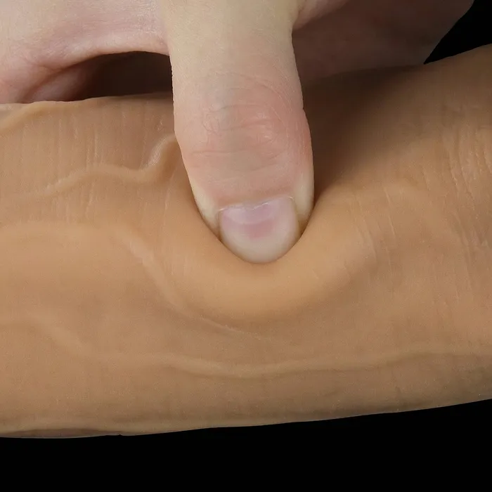 LOVETOY 12 Dual Density Silicone Dildo with Grip Handle G spot Realistic Large Anal Dildo Female Sex Toys