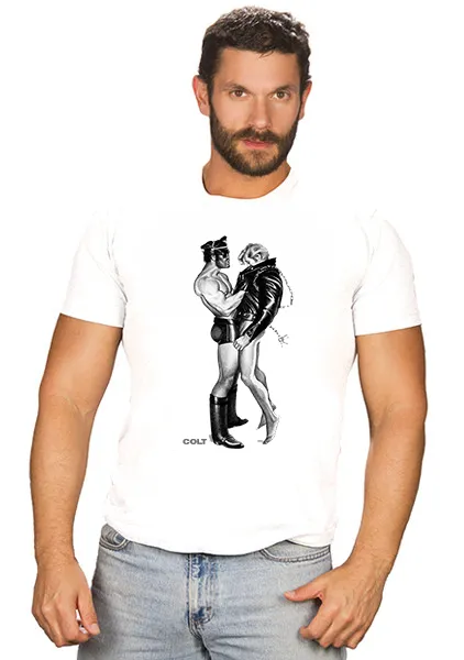 Male Sex Toys Printify COLT Leather Men Tee