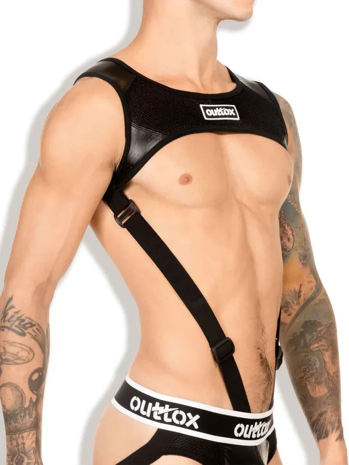 HonourSkintwocom Harness Top with Cock Ring Male Sex Toys