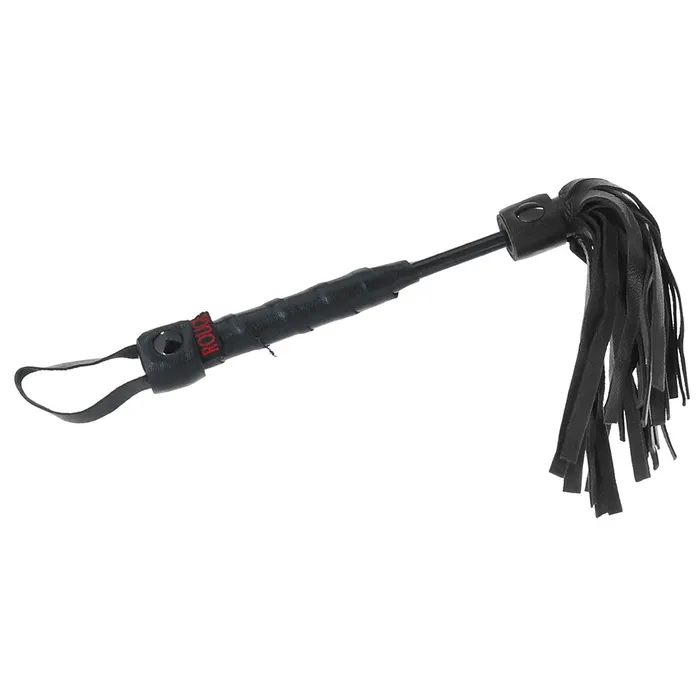 Leather Mini Flogger in Black Red Rouge Lingerie Anal Leather Mini Flogger in Black Red Rouge Lingerie Anal