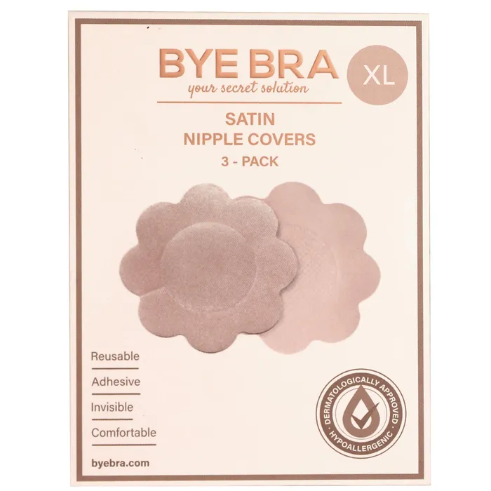 Male Sex Toys Bye Bra Bye Bra Silk Nipple Covers XL Nude 3 Pairs Male Sex Toys Bye Bra Bye Bra Silk Nipple Covers XL Nude 3 Pairs