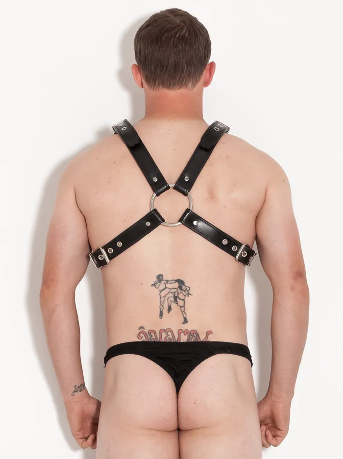 Mens Underwear HonourSkintwocom Leather Deviant Harness One Size