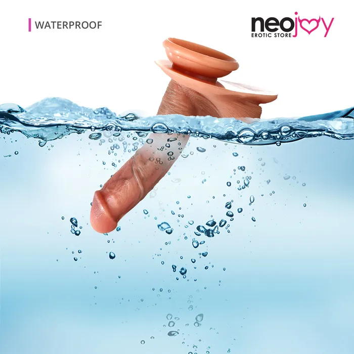 Neojoy Realstic Silicone Dildo With Human Simulation Dark Skin 17 cm Neojoy Female Sex Toys