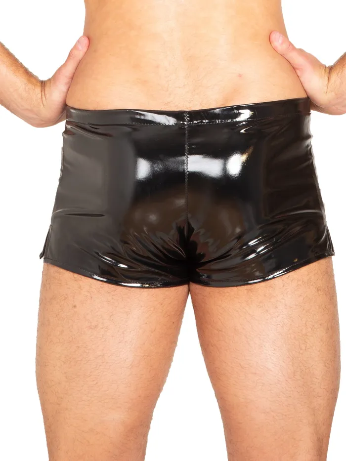 PVC Boxer Shorts With Front Zip HonourSkintwocom Male Sex Toys PVC Boxer Shorts With Front Zip HonourSkintwocom Male Sex Toys