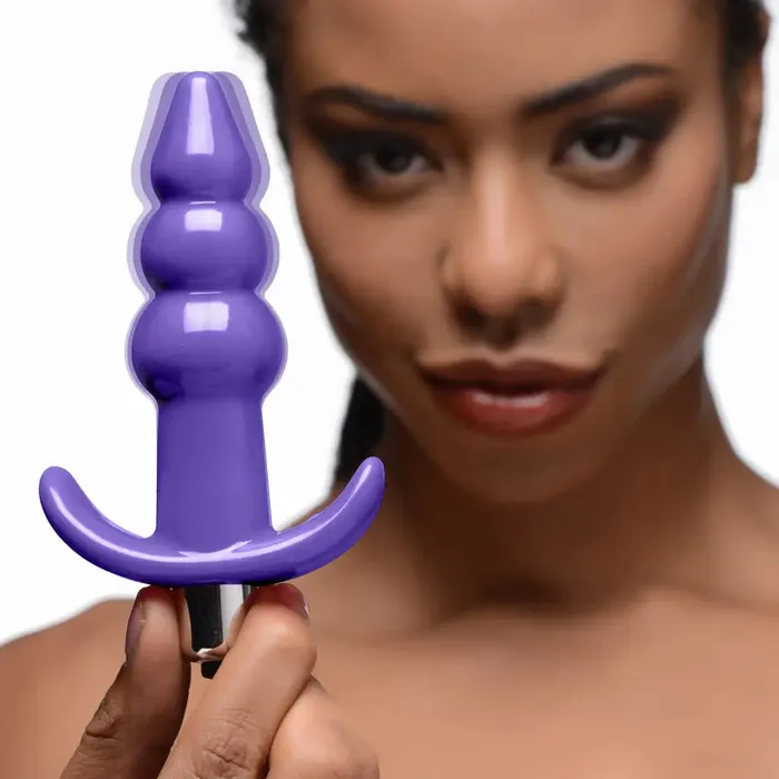 Ribbed Vibrating Butt Plug Frisky Anal