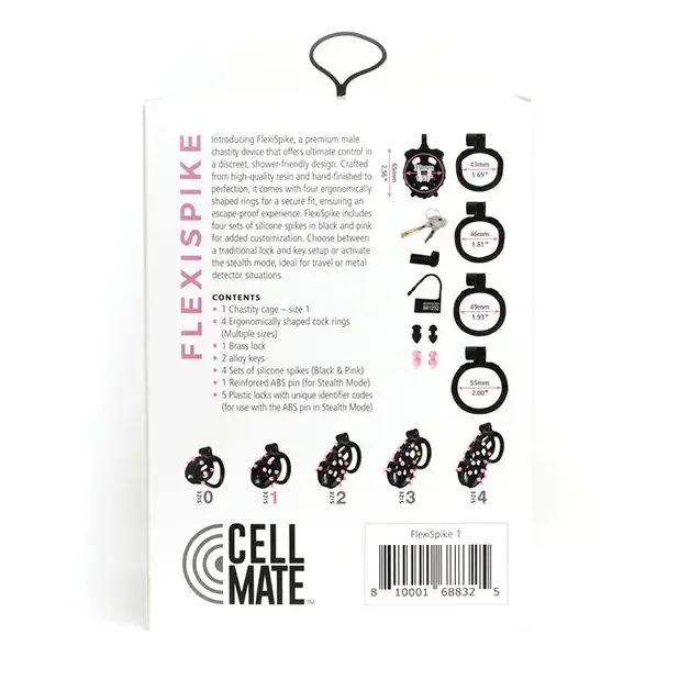 Sport Fucker Cellmate FlexiSpike Chastity Cage BlackPink 665 INC Anal Sport Fucker Cellmate FlexiSpike Chastity Cage BlackPink 665 INC Anal