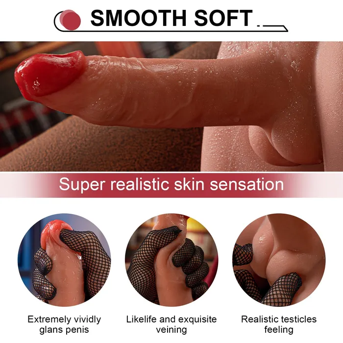 Amovibe Anal 9 LB 67Inch Lifelike Male Torso with Realistic Dildo Design