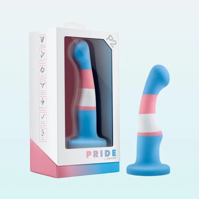 Dildos Blush Avant P2 Silicone Pride True Blue Silicone Dildo Avant