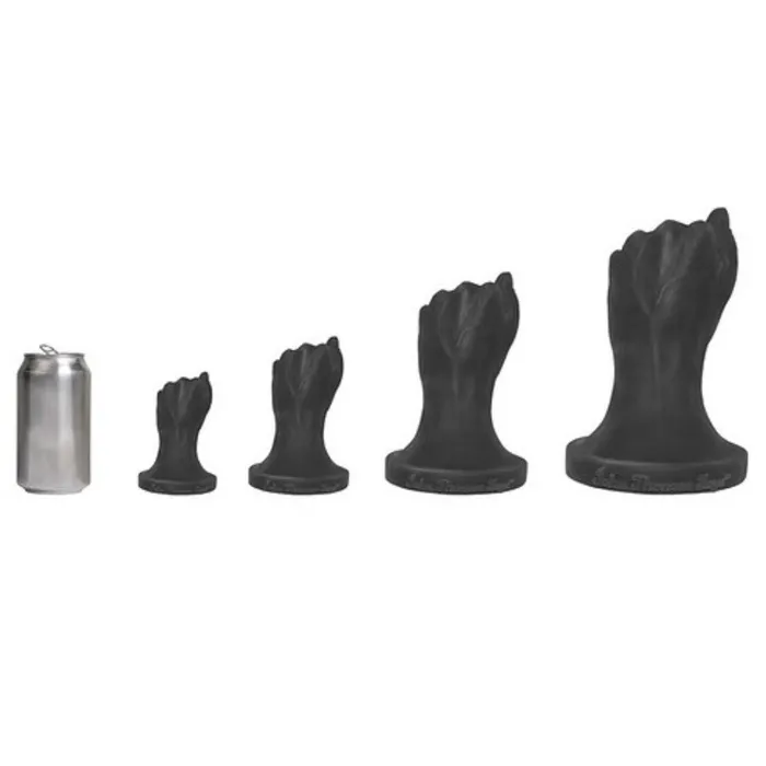 Platinum Silicone Series Anal Platinum Liquid Silicone Stretcher Fist 11 Inch Black