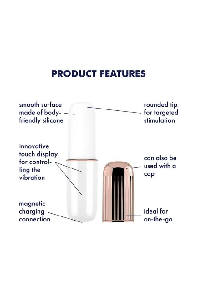 Satisfyer Secret Affair Lipstick Vibe WhiteRose Gold Satisfyer Vibrators