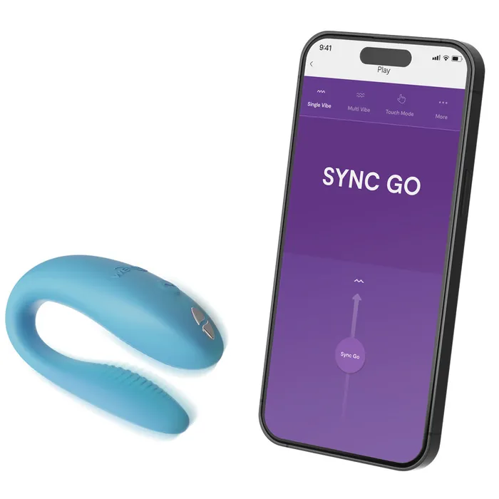 We Vibe Sync Go Teledildonic Couples Vibrator Turquoise We Vibe Vibrators