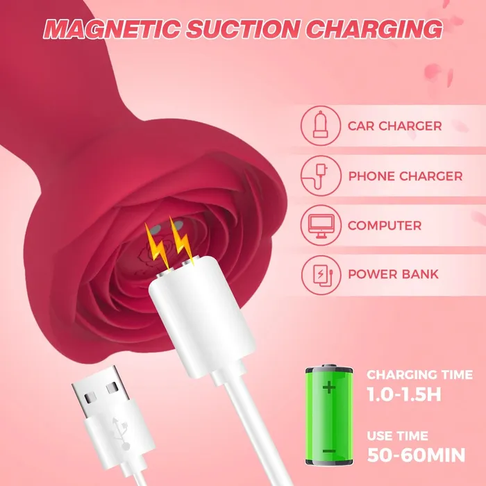 Anal Lovegasm Thrusting Rose Plug