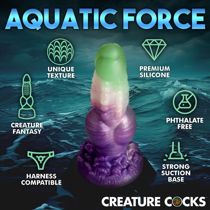 Creature Cocks Dildos Aqua Phoenix Silicone Dildo