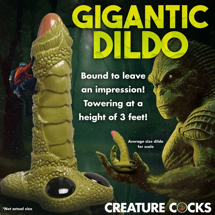 Creature Cocks Dildos Scaly Swamp Monster 3 Foot Giant Dildo