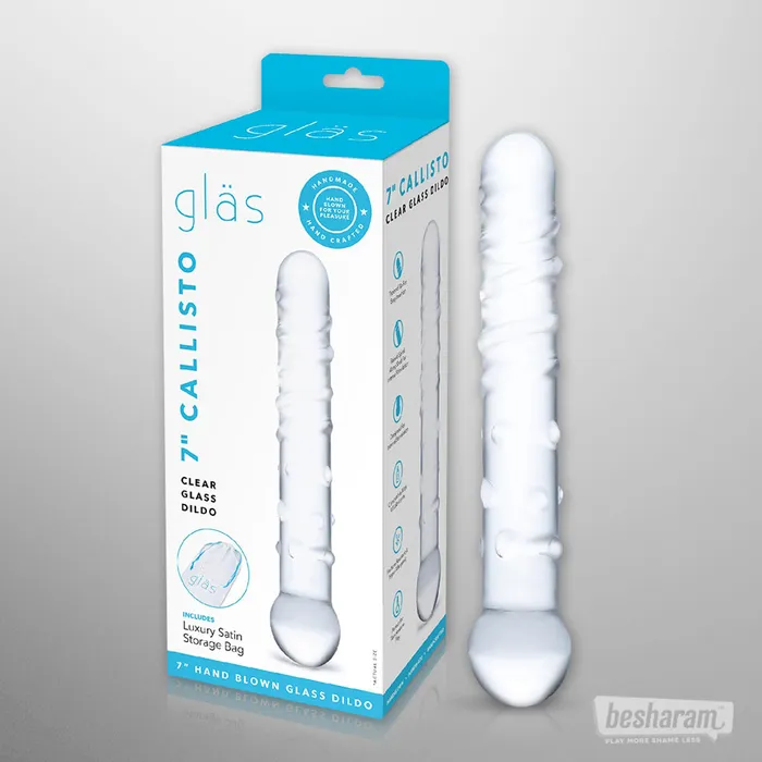 Dildos Glas Callisto Clear Glass Dildo Glas