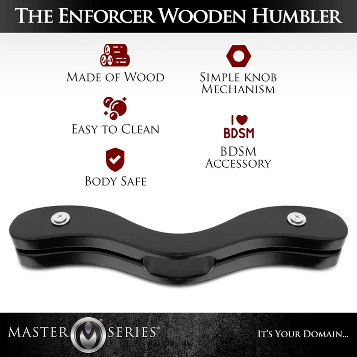 The Enforcer Black Wooden Humbler Master Series Anal