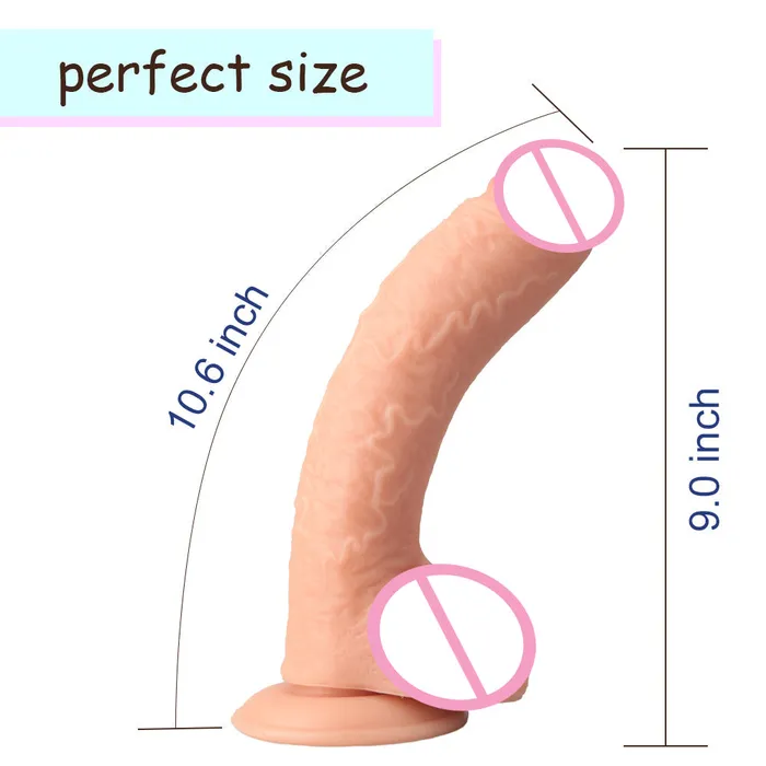 106 Inch Curved Huge Realistic GSpot Dildo Vaginal Anal Play YOSPOSS Anal