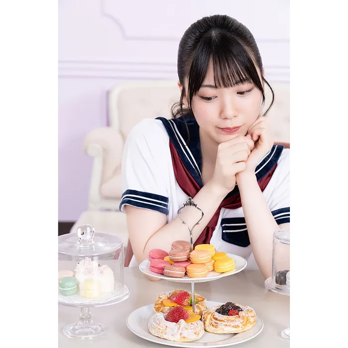 AT Vibrators AandT Fluffy and Cute Sailor Uniform Costume White