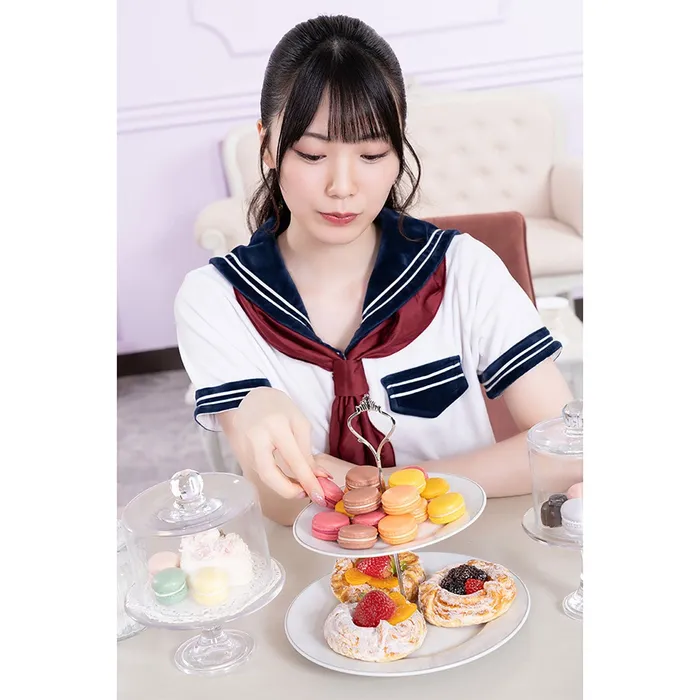 AT Vibrators AandT Fluffy and Cute Sailor Uniform Costume White