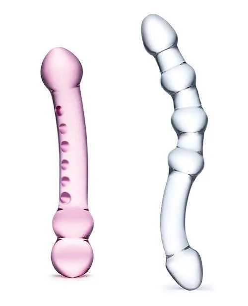 Electric Eel INC Dildos Glas 2 Pc Double Pleasure Glass Dildo Set