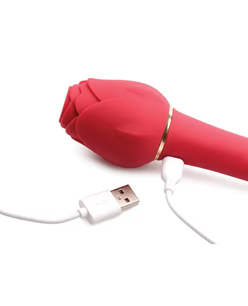 NO ETA Inmi Bloomgasm Sweet Heart Rose 5X Suction 10X Vibrator Red Xr LLC Vibrators