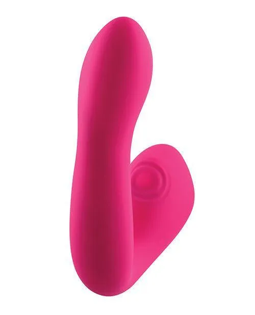 Vibrators Evolved Novelties INC Evolved Buck Wild Come Hither Dual End Massager Pink