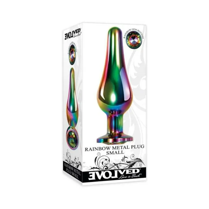 Anal Evolved Evolved Rainbow Metal Plug Small