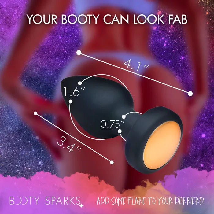 Male Sex Toys Booty Sparks 7X Light Up Rechargeable Anal Plug Medium