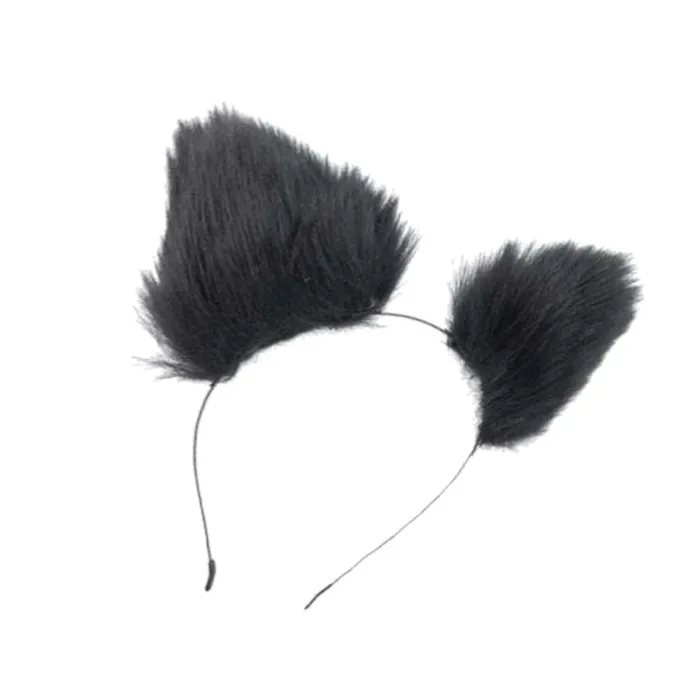 Black Cat Ear Headband Love Plugs Anal