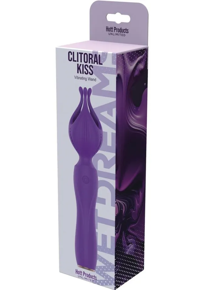 Female Sex Toys Wet Dreams Wet Dreams Clitoral Kiss Flower Pedal Rechargeable Silicone Vibrator