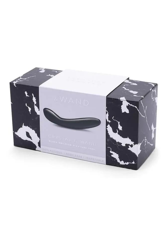 Le Wand Female Sex Toys Le Wand Crystal GWand with Silicone Ring Black Obsidian Le Wand Female Sex Toys Le Wand Crystal GWand with Silicone Ring Black Obsidian
