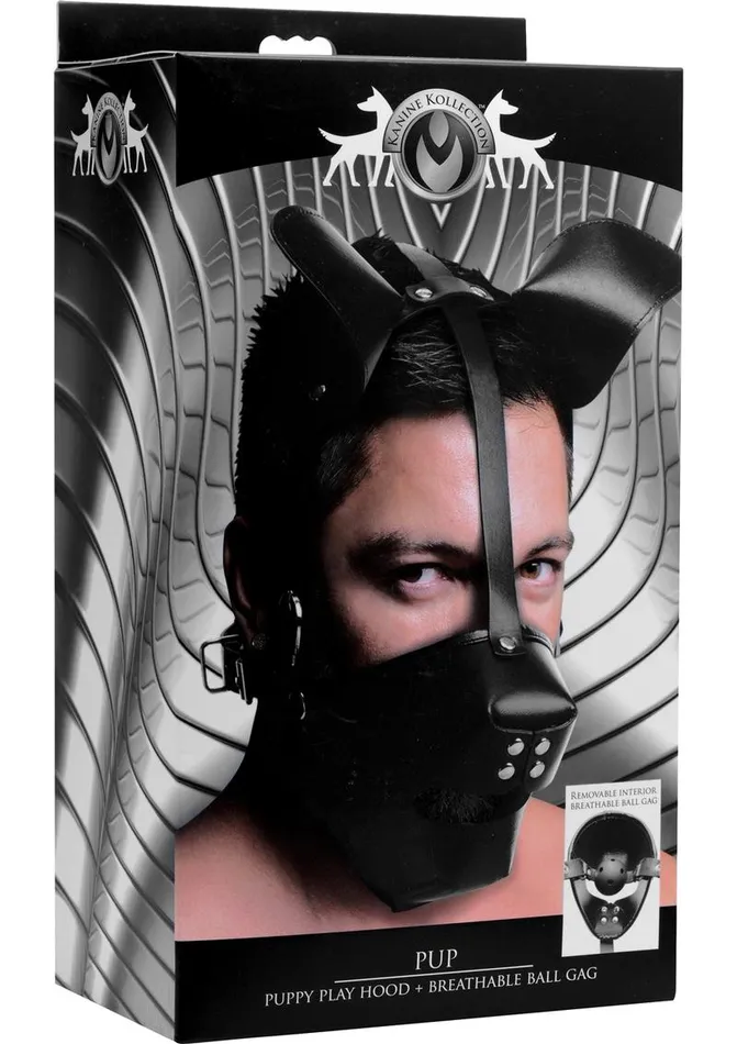 Master Series Couples Master Series Pup Puppy Play Hood Breathable Ball Gag