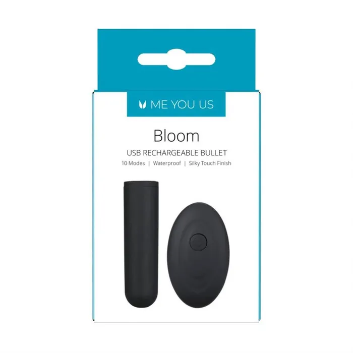 Me You Us Bloom USB Rechargeable Bullet Black Me You Us Vibrators