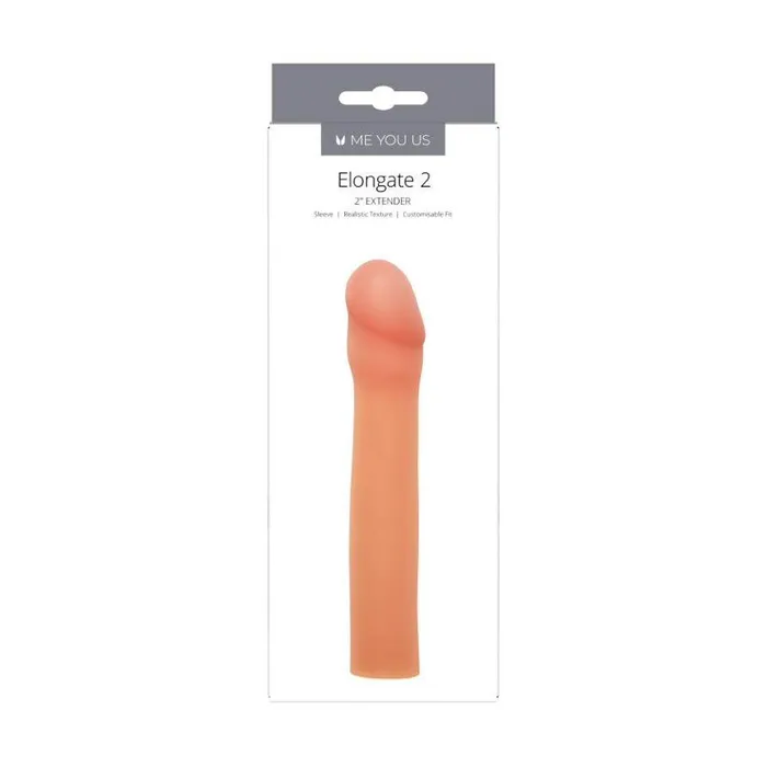 Me You Us Male Sex Toys Me You Us Elongate 2 Penis Sleeve 2 Inch