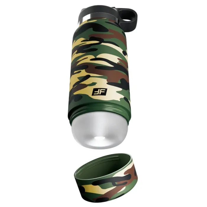 PDX Plus Male Sex Toys PDX Plus Fap Flask Happy Camper Bottle Masturbator Camouflage PDX Plus Male Sex Toys PDX Plus Fap Flask Happy Camper Bottle Masturbator Camouflage