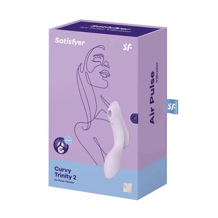 Satisfyer Curvy Trinity 2 Air Pulse Vibrator Violet Satisfyer Vibrators
