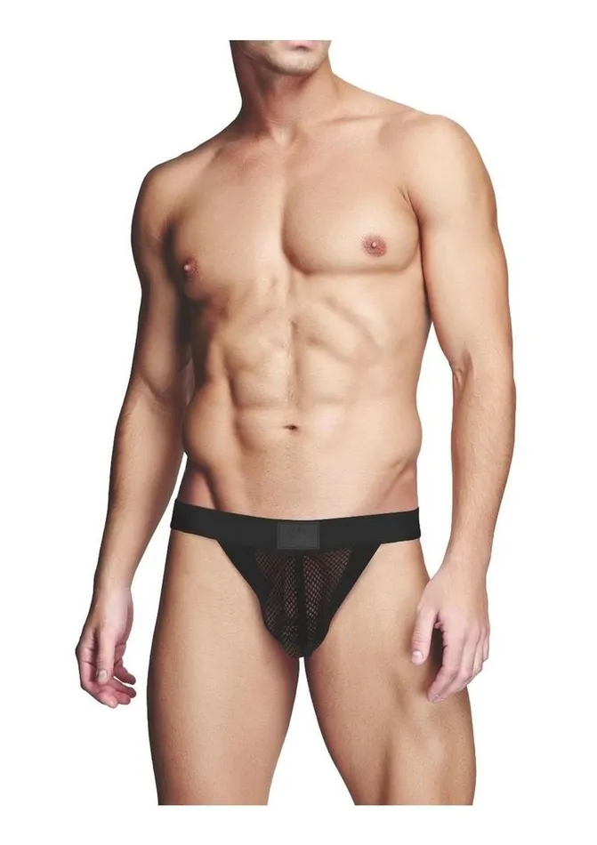 Vibrators Prowler RED Prowler Red Fishnet Assless Jock Blk Lg