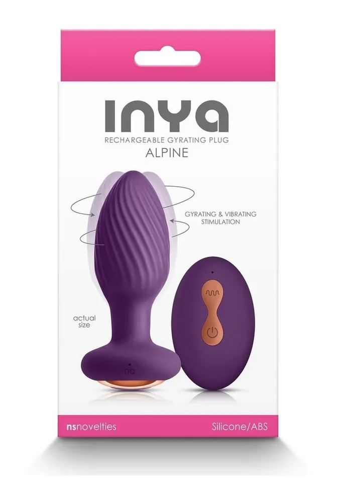 Inya Inya Alpine Rechargeable Silicone Anal Plug with Remote Control Male Sex Toys Inya Inya Alpine Rechargeable Silicone Anal Plug with Remote Control Male Sex Toys