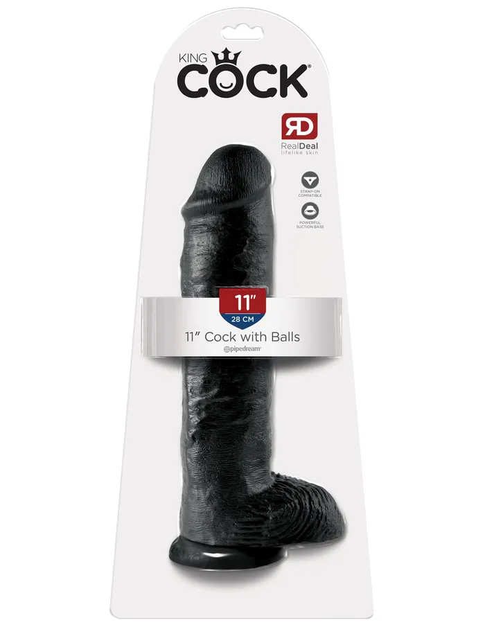 King Cock 11 Inch With Balls Black Pipedream Dildos King Cock 11 Inch With Balls Black Pipedream Dildos