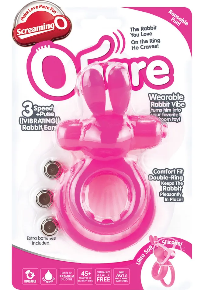 Male Sex Toys Screaming O Ohare Silicone Vibrating Rabbit Cock Ring Waterproof Male Sex Toys Screaming O Ohare Silicone Vibrating Rabbit Cock Ring Waterproof