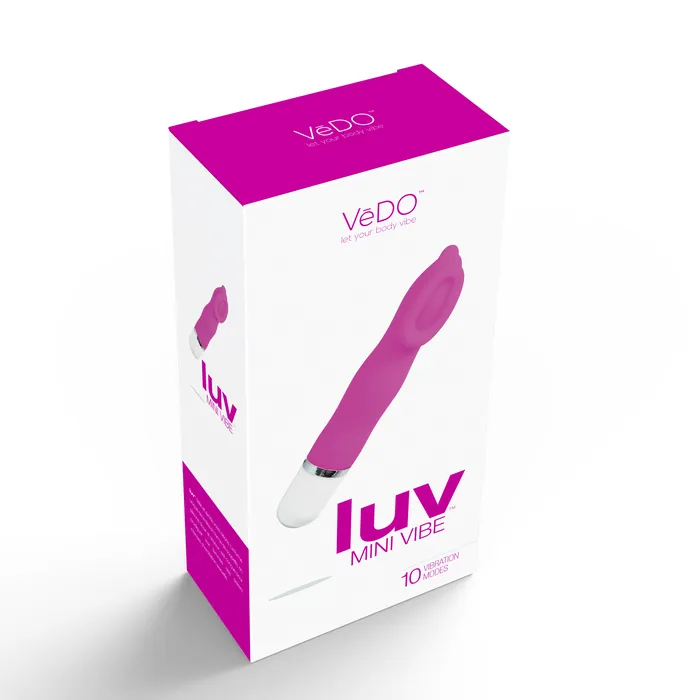 Vibrators Luv Mini Vibe Hot in Bed Pink VeDO