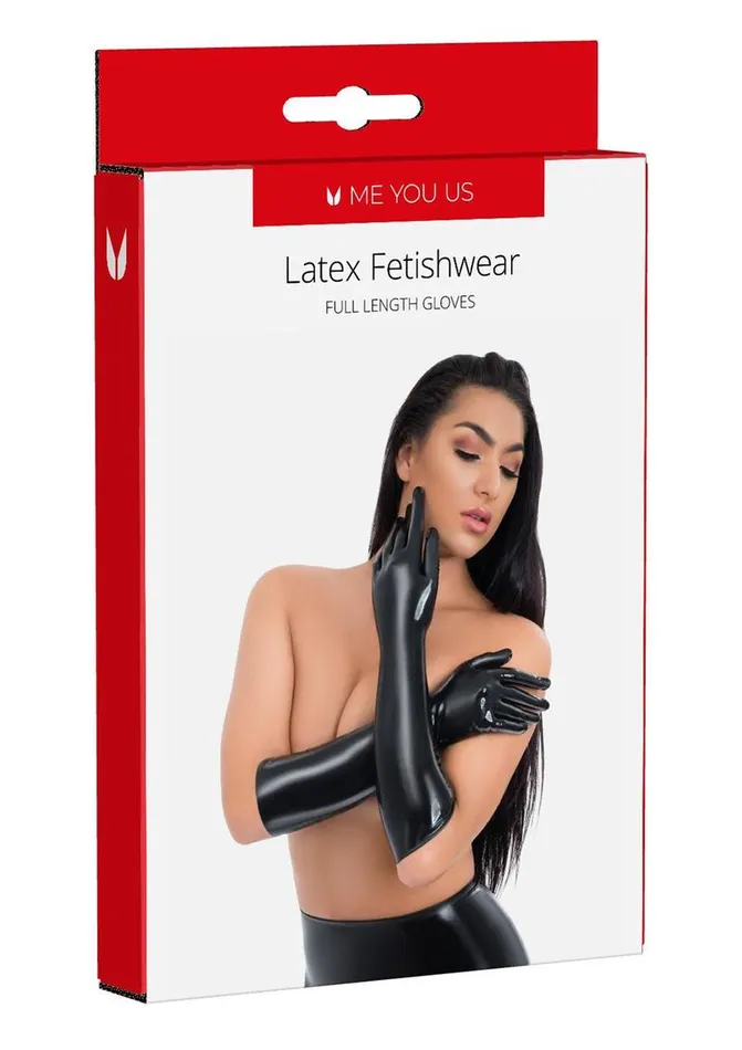 Vibrators Me You Us ME YOU US Latex Full Length Gloves