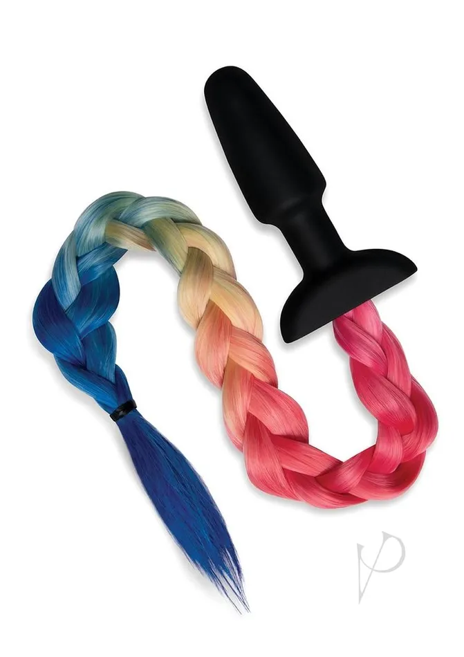 Whipsmart WhipSmart Silicone Plug 375in with Unicorn Tail Male Sex Toys
